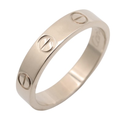 カルティエ CARTIER ミニラブリング リング・指輪 ジュエリー K18WG(ホワイトゴールド) メンズ レディース シルバー系 B4049650 【中古】