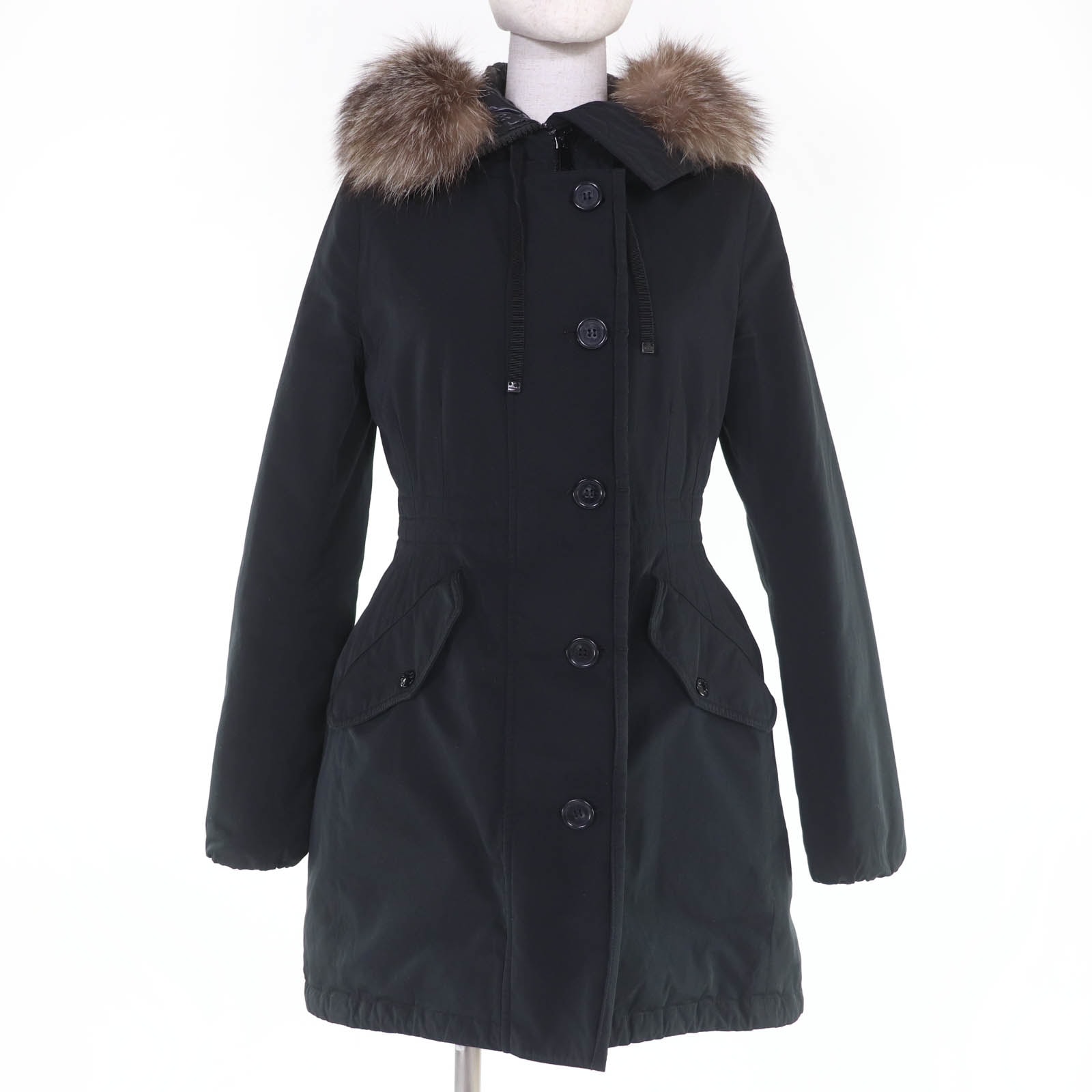 美品 モンクレール ダウンコート MONTICOLE ブラック レディース 1