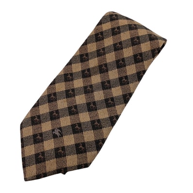 バーバリー BURBERRY ネクタイ 馬 ホースロゴ ベージュ