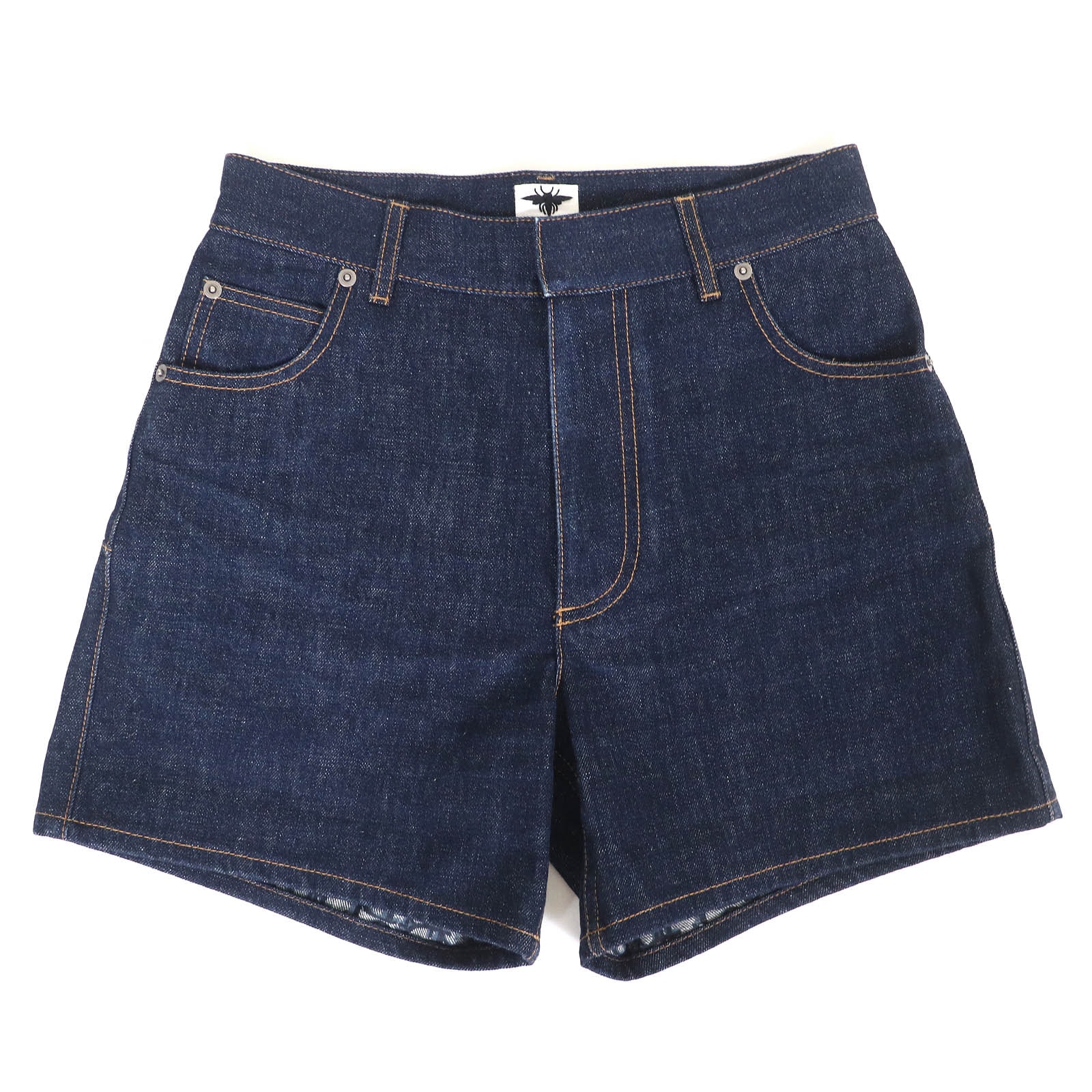 極美品 クリスチャンディオール
 ショートパンツ インディゴブルー レディース 36 512P44A3426