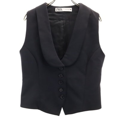 ZARA ザラ ベスト M ブラック