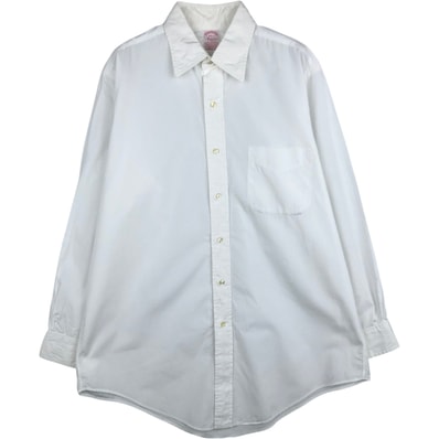 古着 ブルックスブラザーズ Brooks Brothers MAKERS 長袖 コットンシャツ USA製 メンズM相当/eaa625187