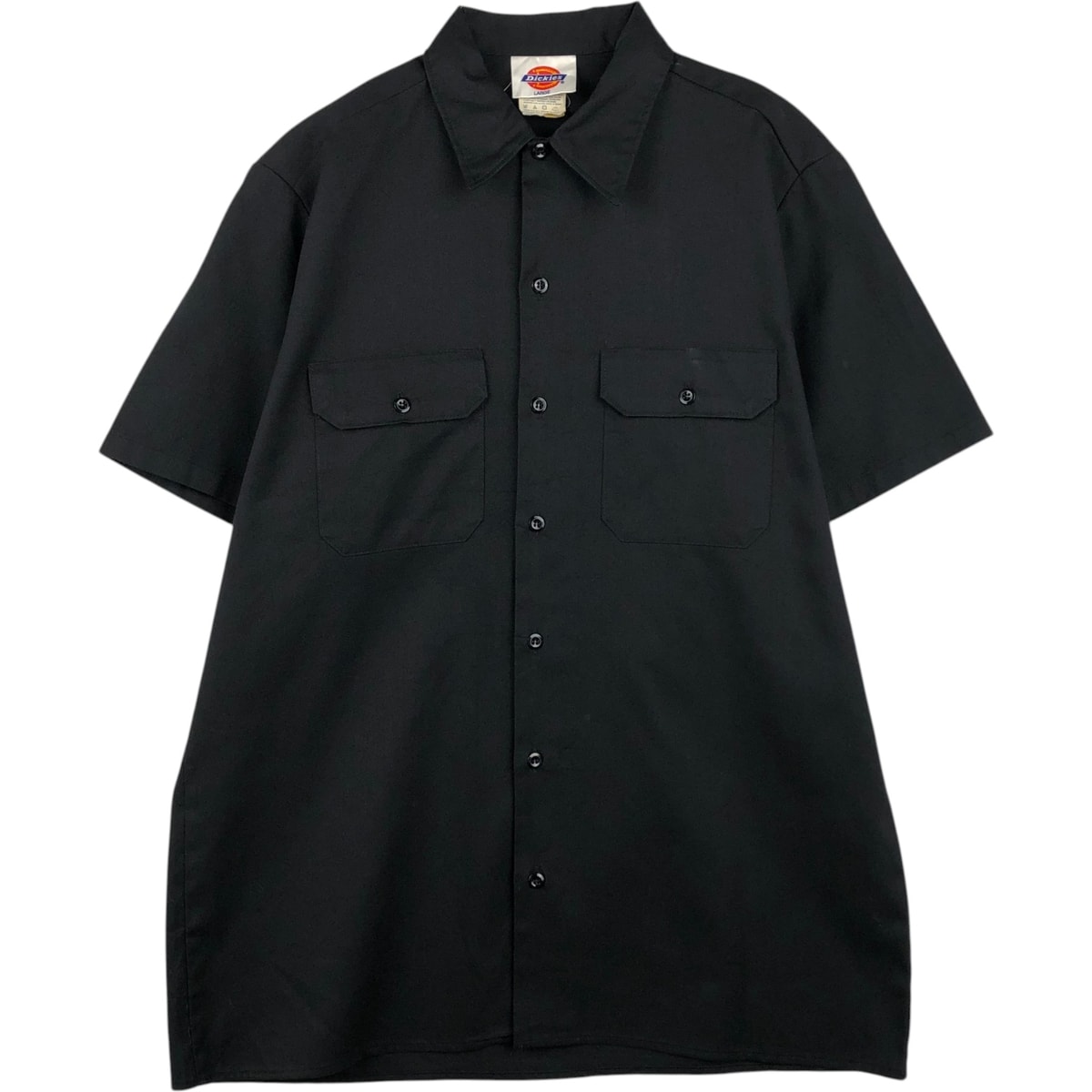 古着 ディッキーズ Dickies 半袖 ワークシャツ ボックスシャツ USA製 メンズL相当/eaa650577