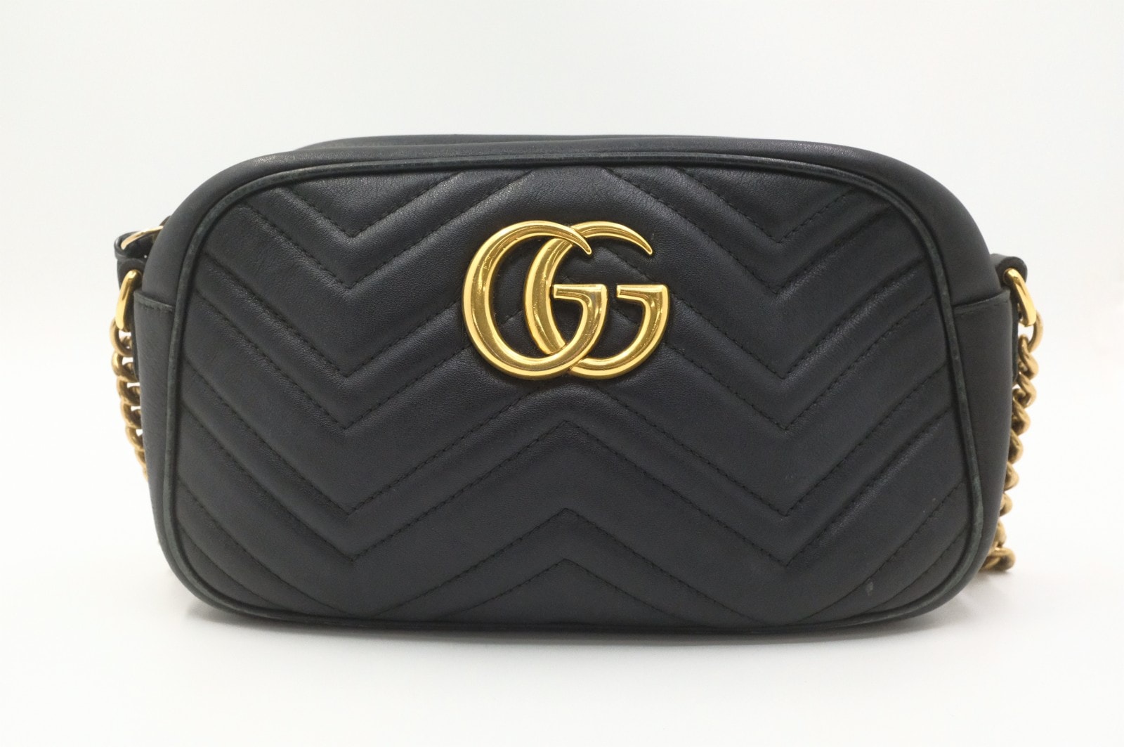 グッチ GGマーモント スモール カメラバッグ ブラック 447632