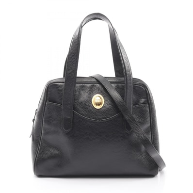 ディオール Dior CD金具 2WAY ハンドバッグ バッグ レザー レディース ブラック系 【中古】