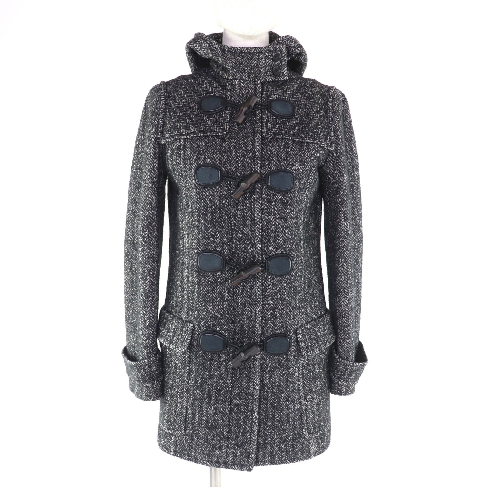 極美品 グッチ ダッフルコート ブラック レディース 36 348694