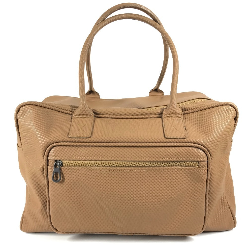 ボッテガヴェネタ BOTTEGA VENETA マルコポーロ カバン 旅行バッグ トラベルバッグ ショルダーバッグ 肩掛け ボストンバッグ PVC ベージュ