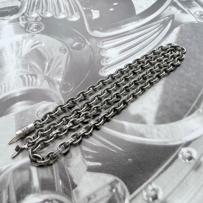 Chrome Hearts Paper Chain Necklace "Silver"