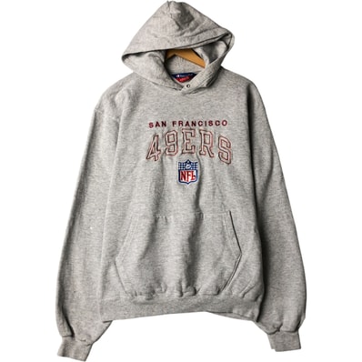 古着 チャンピオン Champion NFL SAN FRANCISCO 49ERS サンフランシスコ フォーティーナイナーズ スウェットプルオーバーパーカー メンズL相当/eaa584720