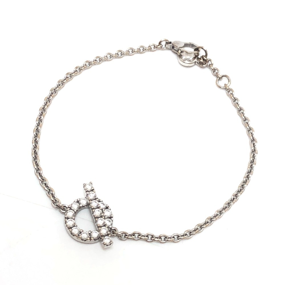 エルメス HERMES フィネス K18WG ダイヤモンド 0.55ct アクセサリー ブレスレット K18WG シルバー