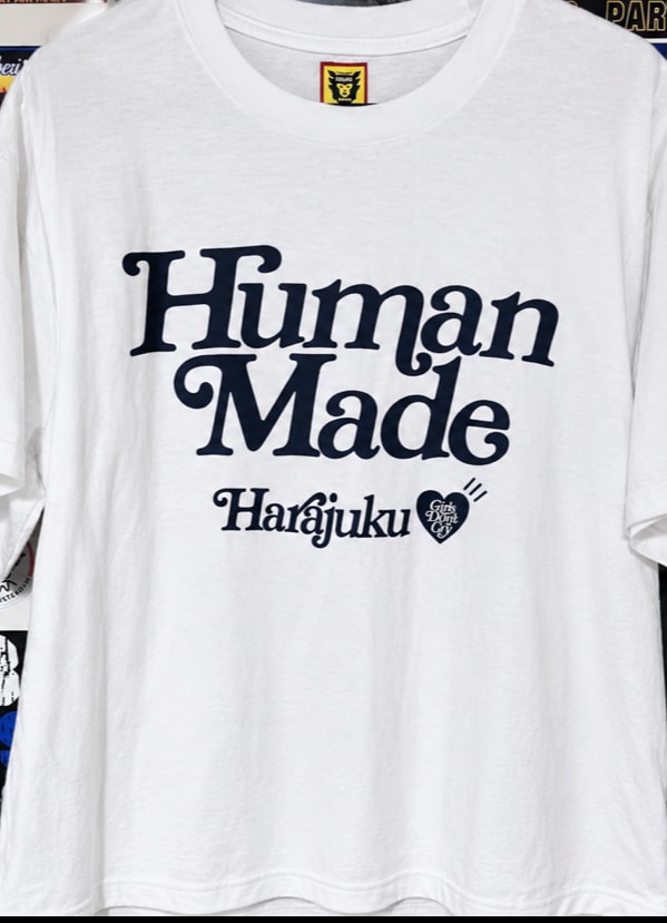HUMAN MADE Girls Don't Cry Harajuku T-Shirt #1 "White" / VERDY