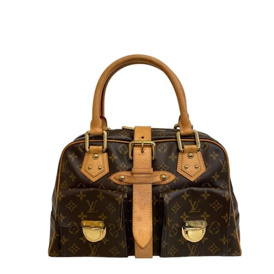 ルイヴィトン LOUIS VUITTON ハンドバッグ モノグラム マンハッタンGM M40025 ブラウン