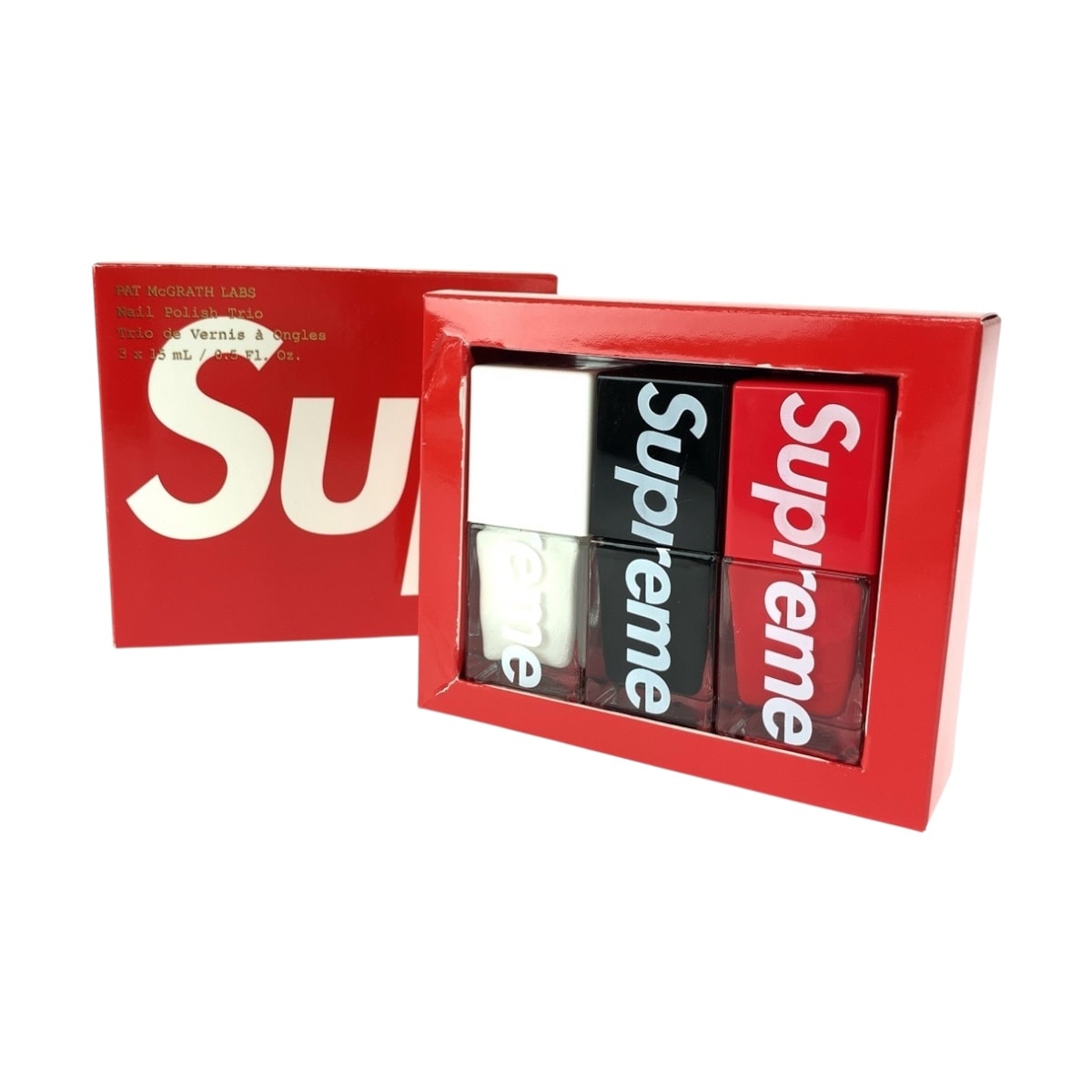 Supreme シュプリーム パットマクグラス ラブス ネイルポリッシュ トリオ レッド ホワイト ブラック ガラス ネイルポリッシュ 601809 【中古】