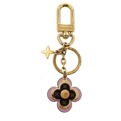 LOUIS VUITTON ルイ・ヴィトン ポルト クレ ブルーミング フラワー BB チャーム M63085 ゴールド ピンク レディース【中古】