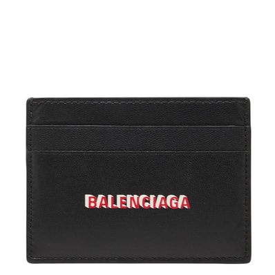 バレンシアガ CASH カードホルダー カードケース 594309 ブラック レザー レディース BALENCIAGA 【中古】