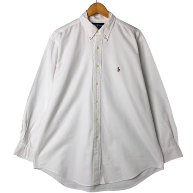 古着 ラルフローレン Ralph Lauren YARMOUTH 長袖 ボタンダウンシャツ メンズL相当/eaa543520