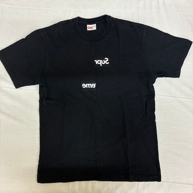 Supreme / Comme des Garçons SHIRT® Split Box Logo Tee "Black"