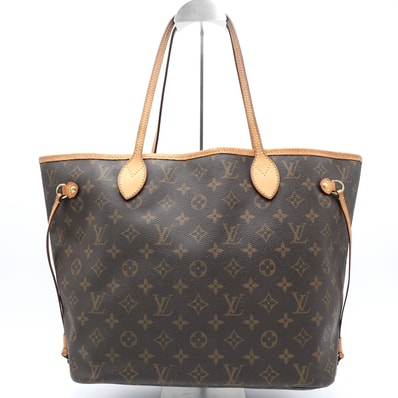LOUIS VUITTON(ルイ・ヴィトン)ネヴァーフルMM トートバッグ モノグラム ブラウン PVC レザー ゴールド金具 レディース【中古】