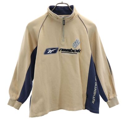 Reebok 長袖 ハーフジップ スウェット