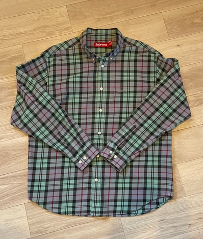 Supreme Plaid Flannel Shirt "Blue" (24FW)