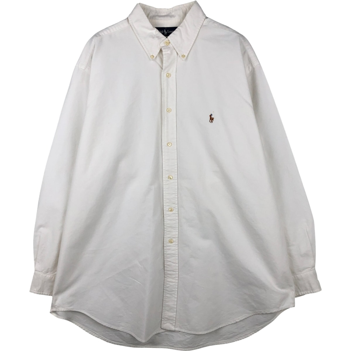 古着 ラルフローレン Ralph Lauren YARMOUTH 長袖 ボタンダウンシャツ メンズXL相当/eaa615294