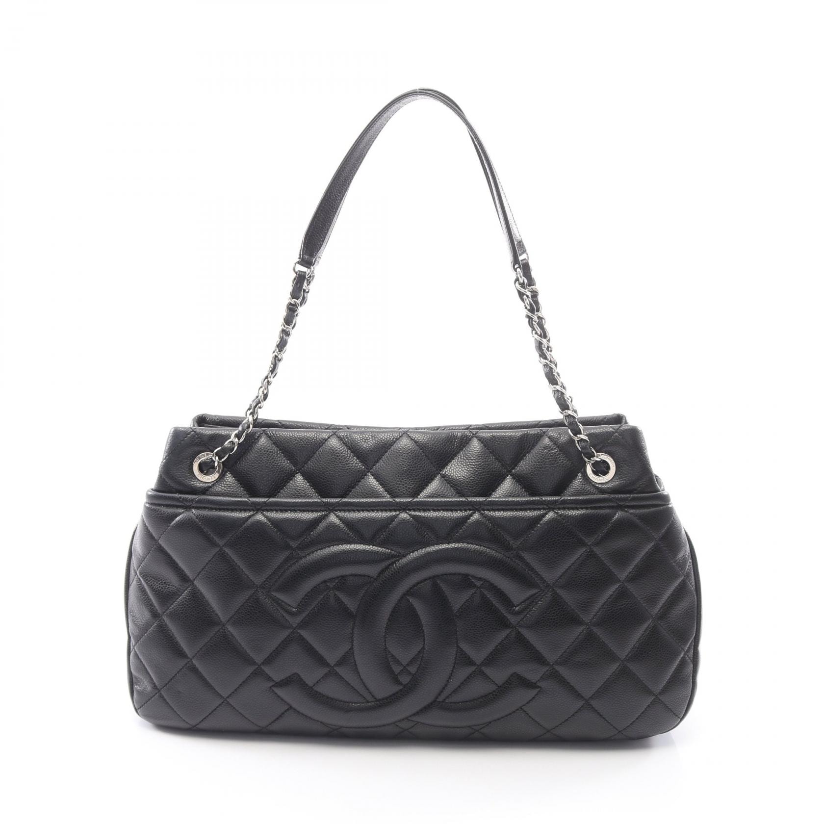 シャネル CHANEL マトラッセ トートバッグ バッグ キャビアスキン(グレインドカーフ) レディース ブラック系 A67292 【中古】