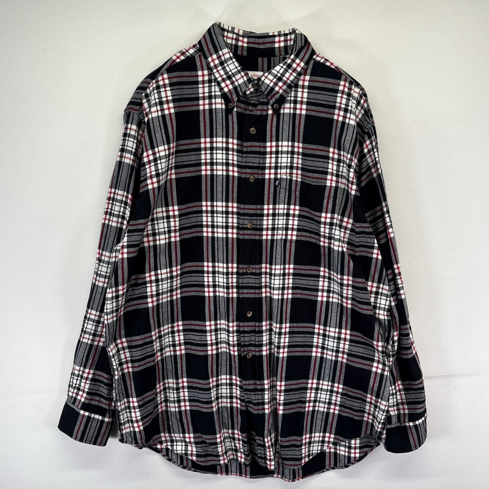 古着 ブルックスブラザーズ Brooks Brothers 長袖シャツ ボタンダウン 胸ポケット ネピスタグ L  ブラック系 チェック メンズ