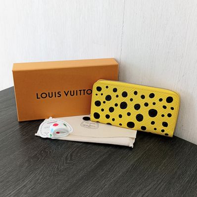 Louis Vuitton x Yayoi Kusama Zippy Wallet Epi Leather Infinity Dots "Jaune/Noir"
