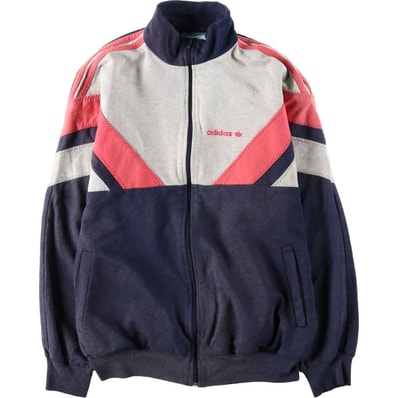 古着 70~80年代 アディダス adidas VENTEX社製 ATP フルジップスウェットシャツ トレーナー レディースL相当 ヴィンテージ/eaa649223