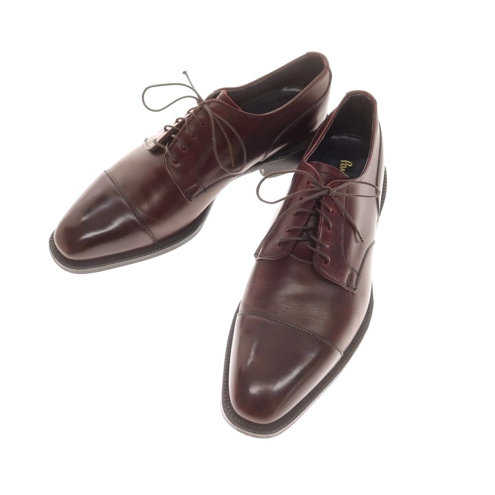 【中古】ポールスミス Paul Smith ストレートチップ ドレスシューズ バーガンディ【サイズ7 F】【メンズ】