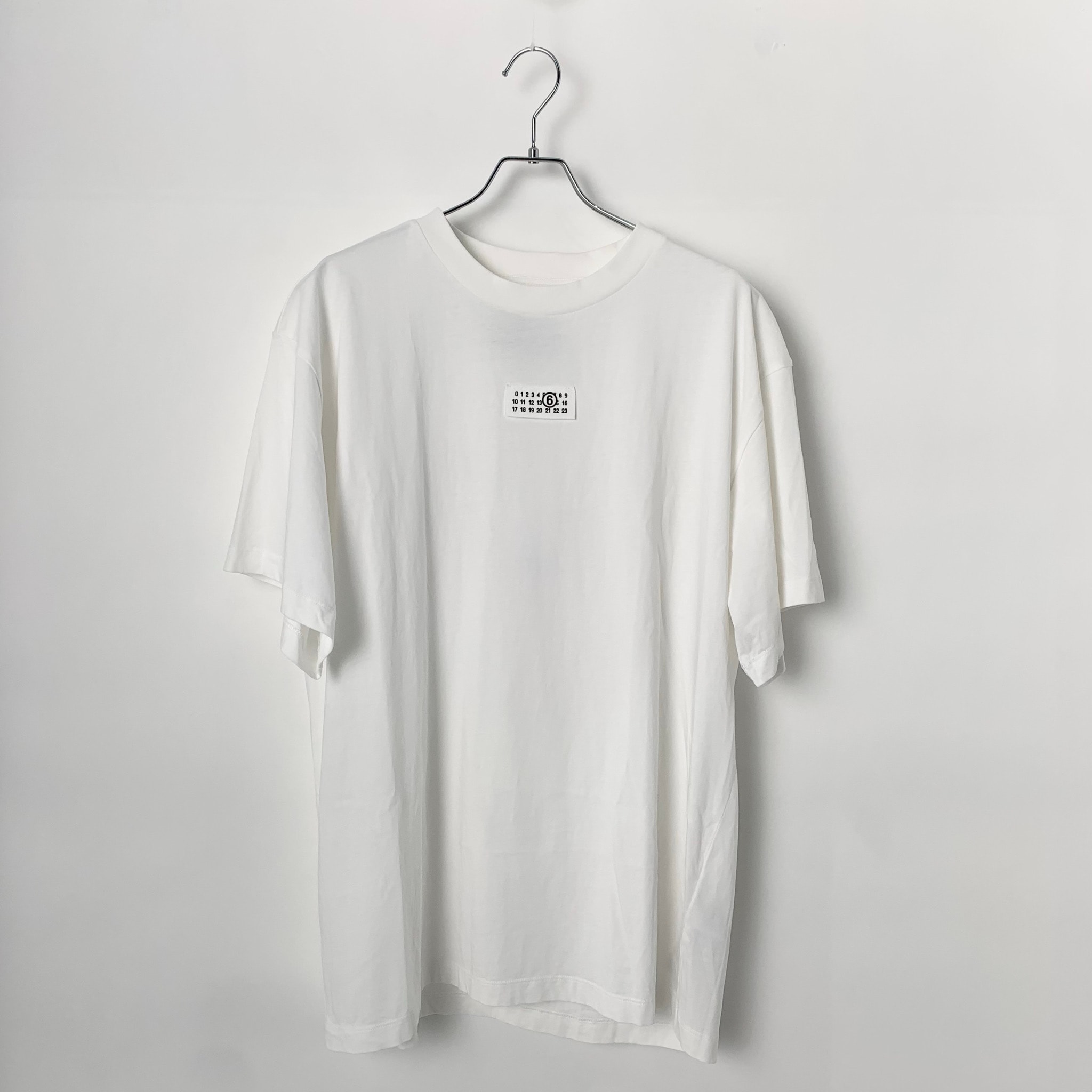 MM6 Maison Margiela Ribbed Neck T-Shirt "White"