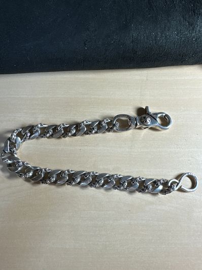 Chrome Hearts Fancy Link Chain 1 Clip Wallet Chain Short "Silver"