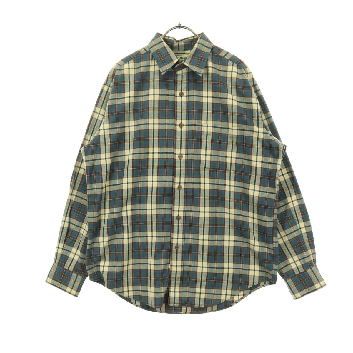 L.L.Bean エルエルビーン チェック柄 長袖 コットンシャツ M