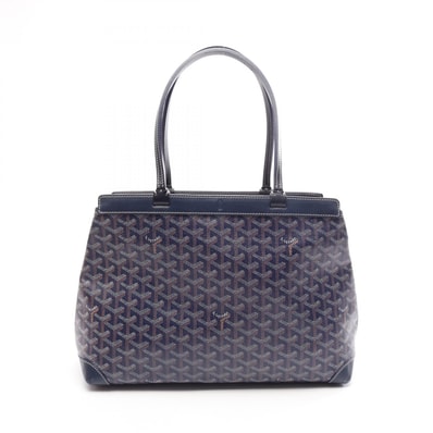 ゴヤール GOYARD ベルシャス ビヨードPM トートバッグ バッグ PVCコーティングキャンバス レザー レディース ネイビー系 / マルチカラー BELBIAPMLTY12CL12P 【中古】