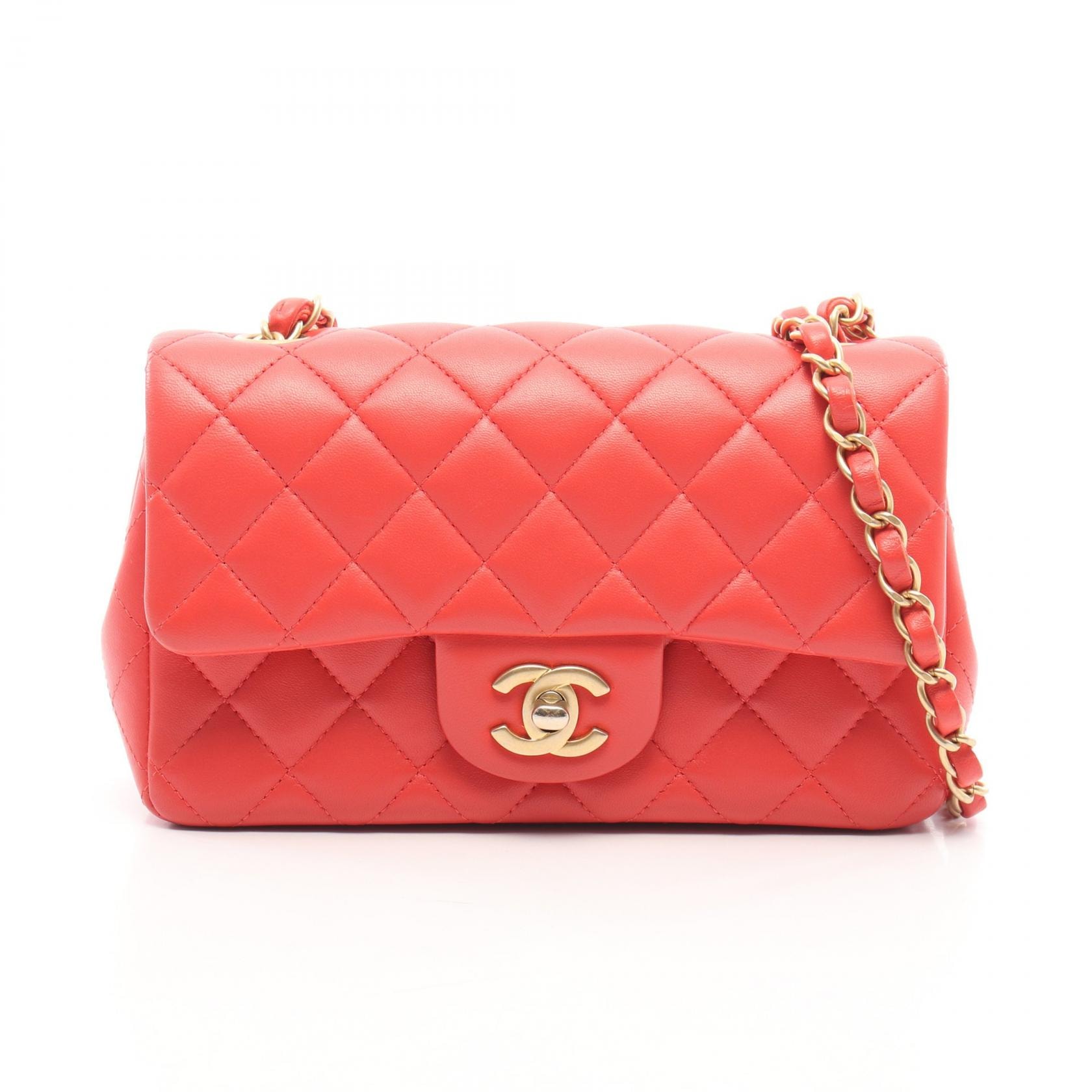 シャネル CHANEL ミニマトラッセ20 ショルダーバッグ バッグ ラムスキン(羊革) レディース ピンク系 A69900 【中古】