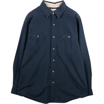 古着 カーハート Carhartt 長袖 ダックワークシャツ メンズL相当/eaa632080