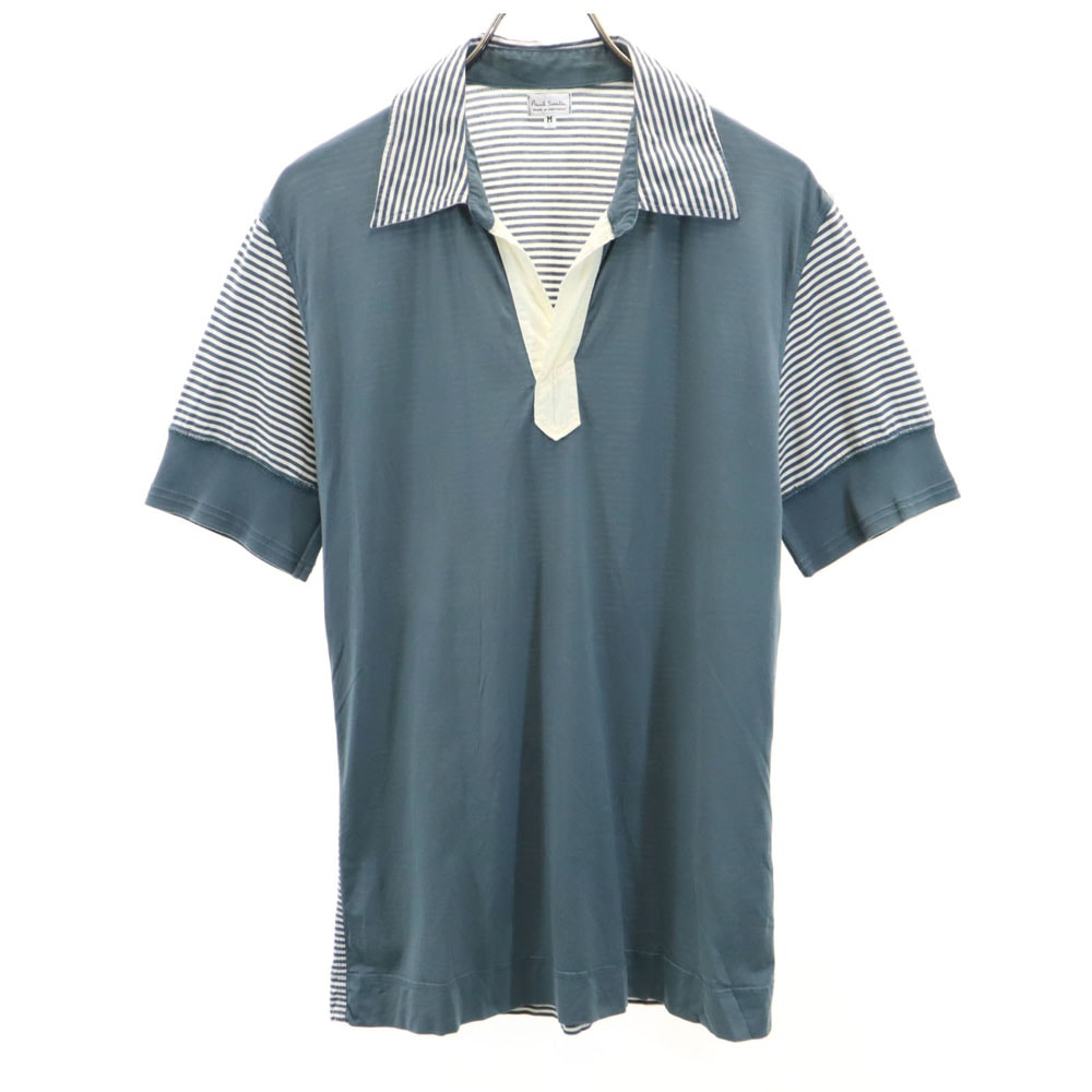 Paul Smith ポールスミス ボーダー柄 半袖 Tシャツ M グレー系