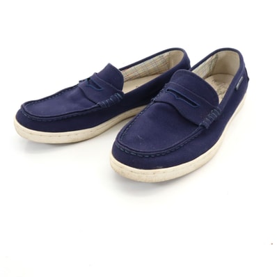 COLE HAAN コールハーン キャンバス ローファー 81/2 ネイビー