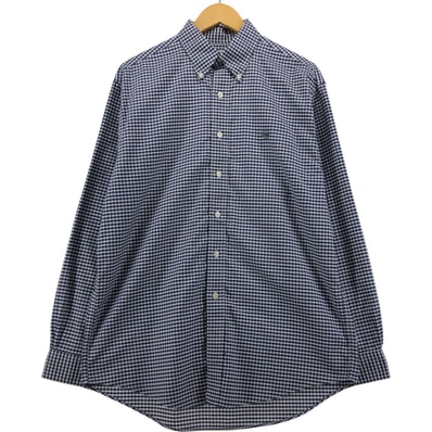 古着 ブルックスブラザーズ Brooks Brothers Est.1818 長袖 ボタンダウンチェックシャツ メンズM相当/eaa576706