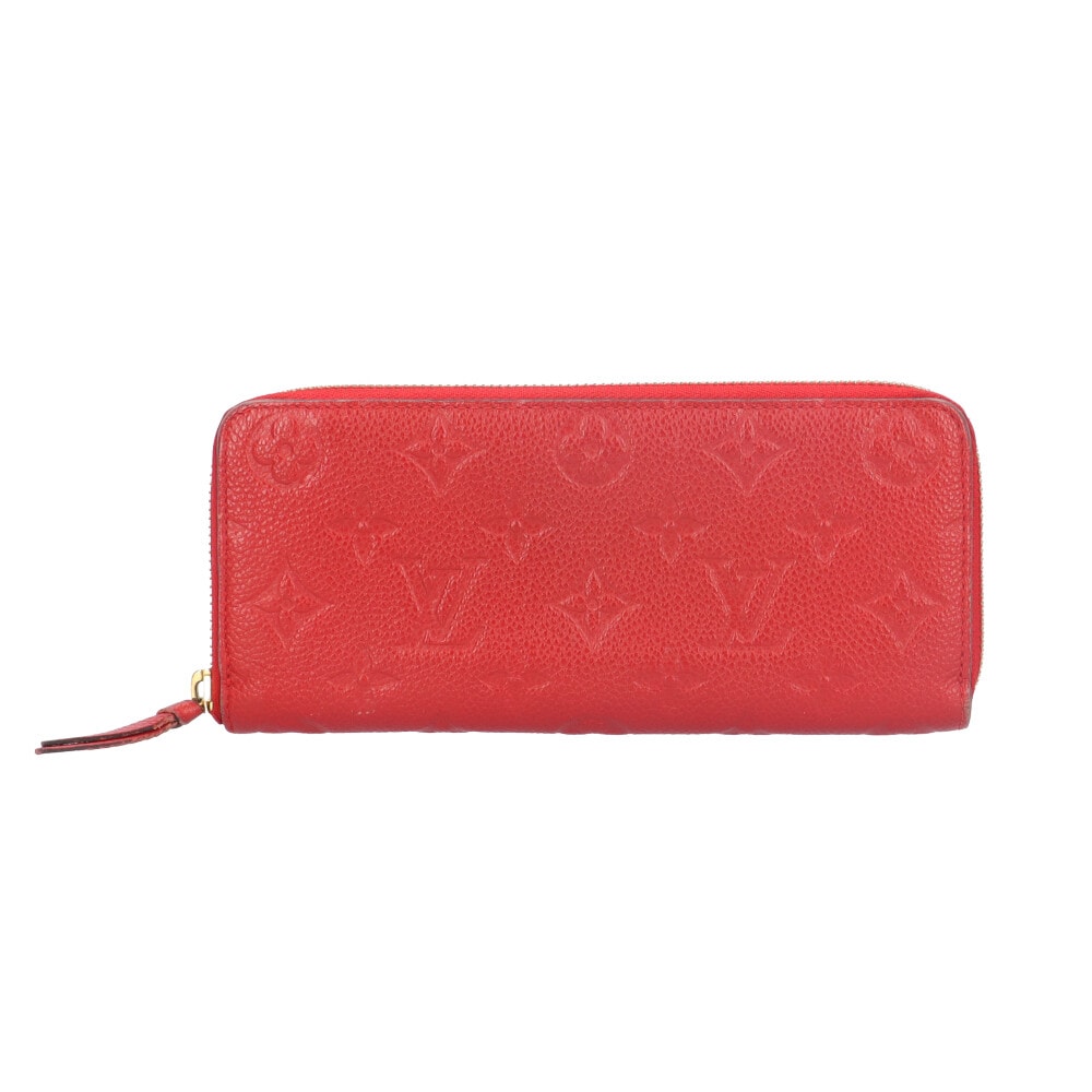ルイヴィトン ポルトフォイユクレマンス モノグラムアンプラント 長財布 モノグラムアンプラント M61701 レディース LOUIS VUITTON  中古