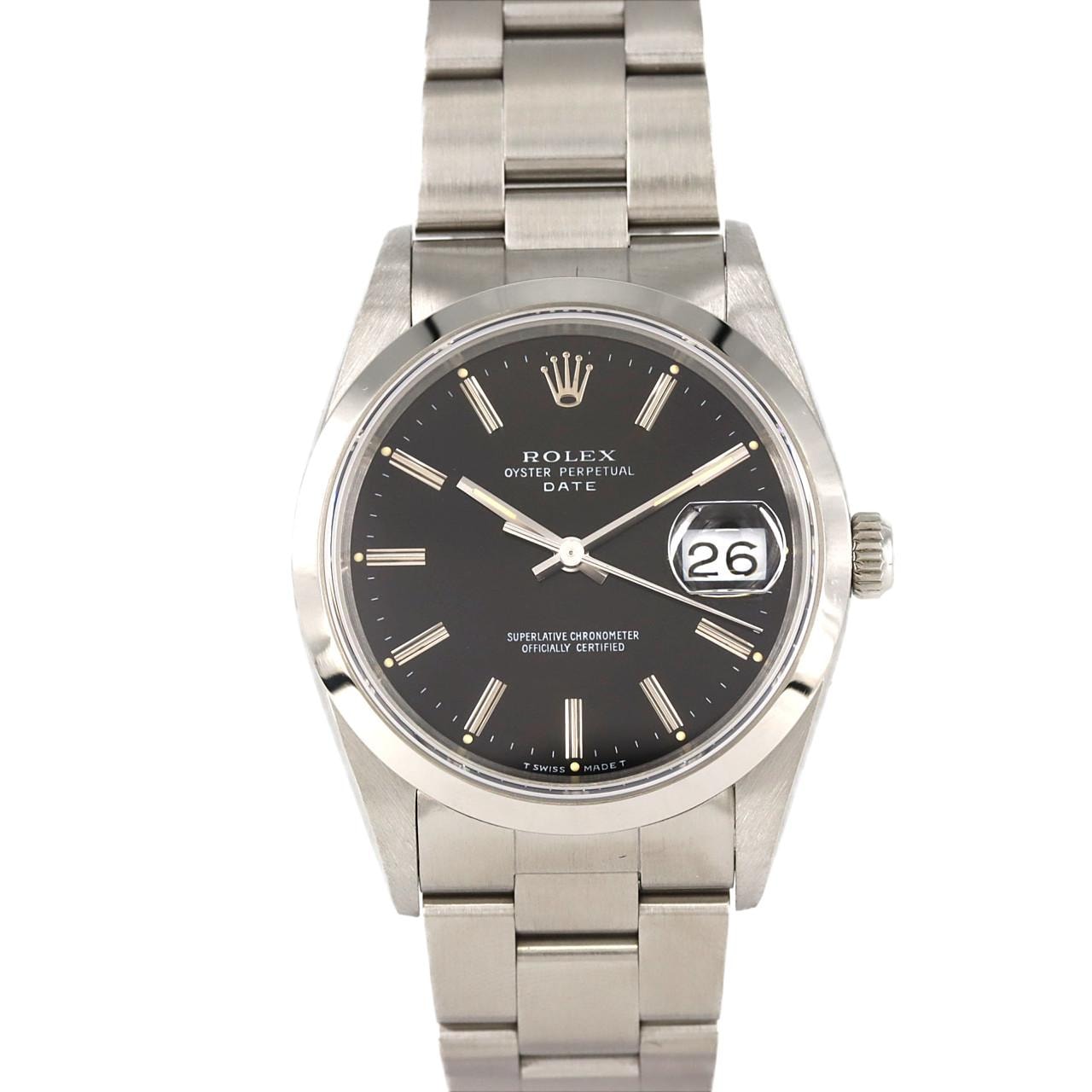 ロレックス オイスターパーペチュアルデイト 15200 SS 自動巻 E番