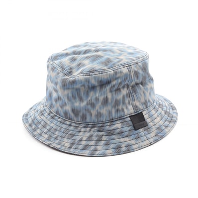 ディオール Dior バケット ハット 帽子 ポリエステル メンズ レディース ブルー系 【中古】