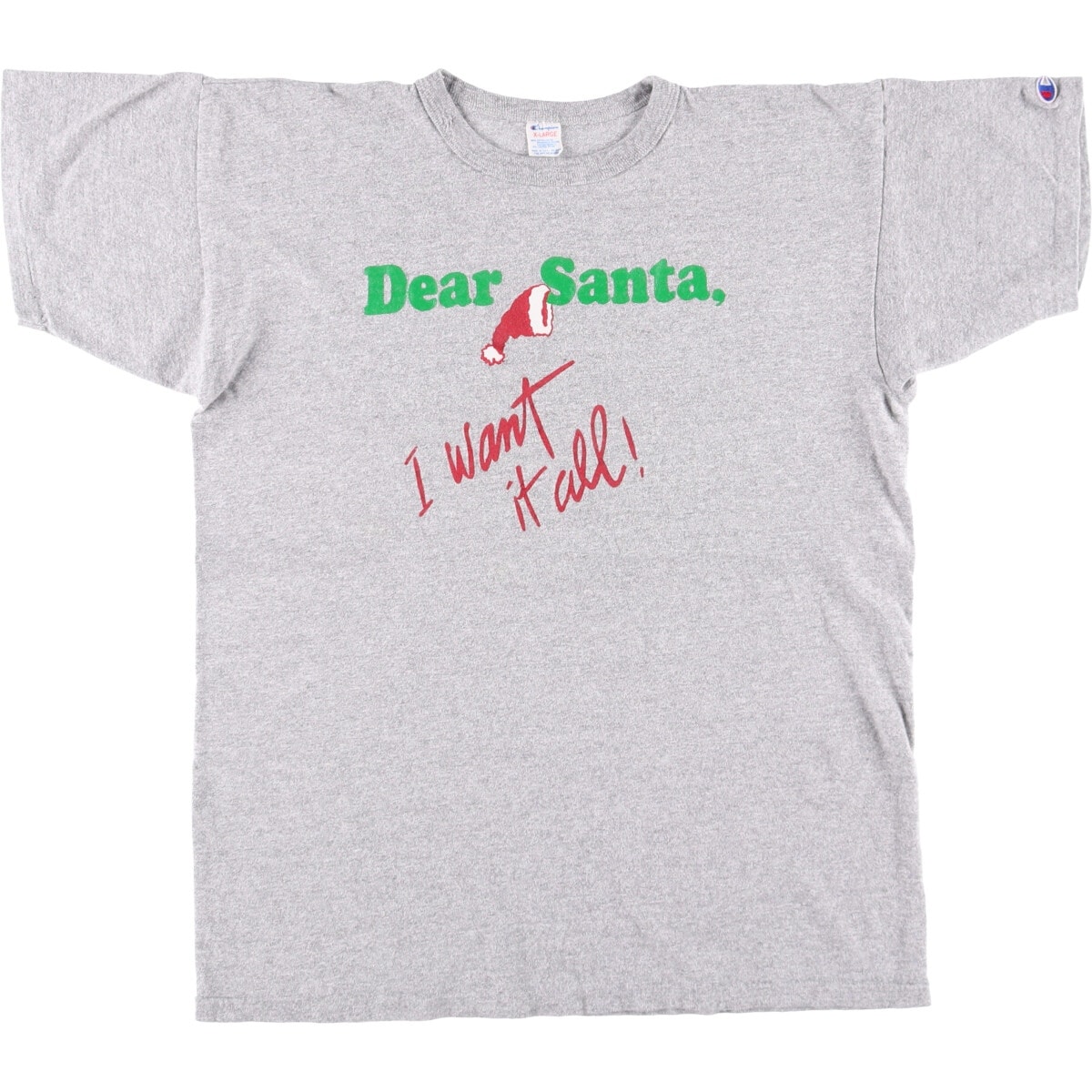 古着 80年代 チャンピオン Champion トリコタグ 88/12 ハチハチワンツーボディー 杢グレー 霜降り カレッジTシャツ USA製 メンズXL相当 ヴィンテージ/eaa571116