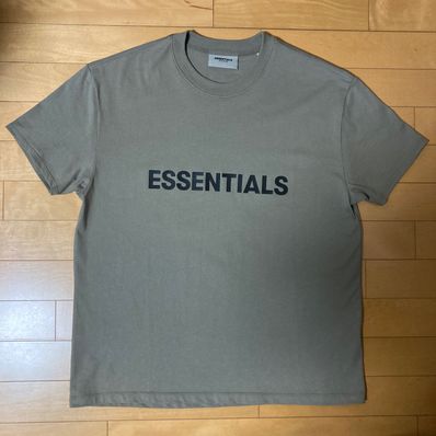 FEAR OF GOD ESSENTIALS 3D Silicon Applique Boxy T-Shirt "Gray Flannel/Charcoal"