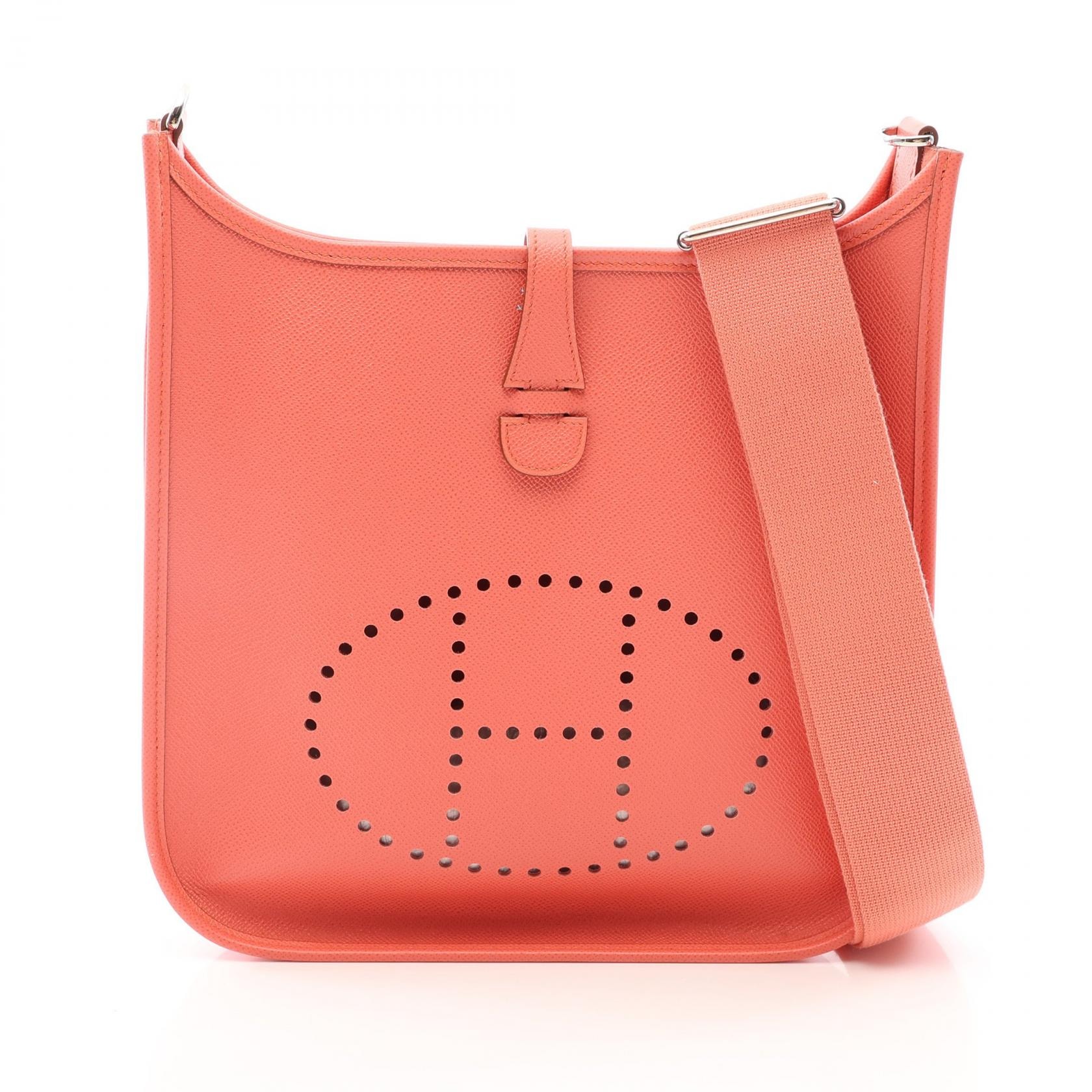 エルメス HERMES エヴリン 3 トロワ PM ショルダーバッグ バッグ レザー ヴォーエプソン ヴォーエプソン フラミンゴ □Q刻印(2013年製造) レディース ピンク系 【中古】