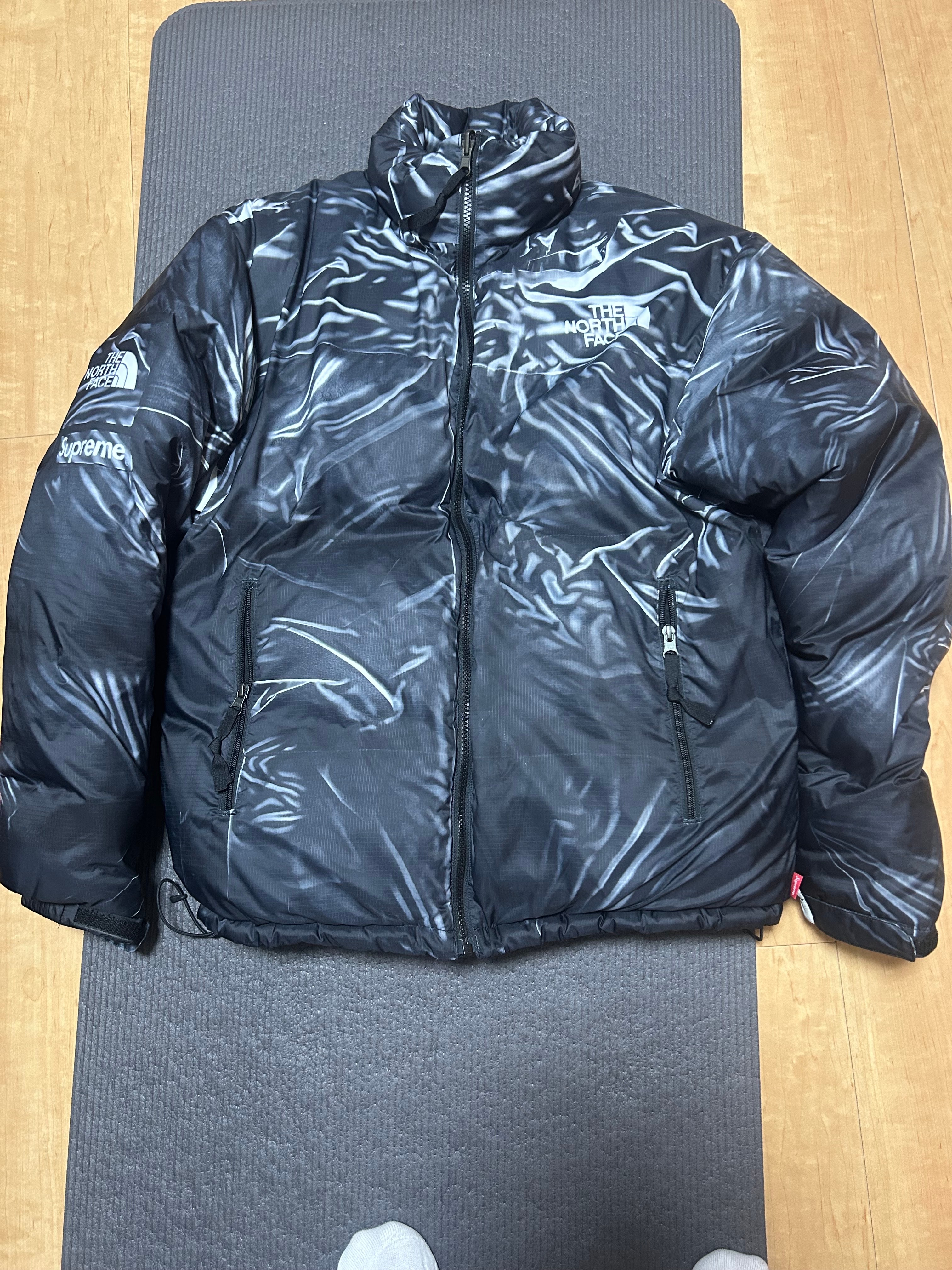 Supreme x The North Face Trompe Loeil Printed Nuptse Jacket "Black"