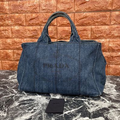 PRADA カナパ デニム トートバッグ プラダ
