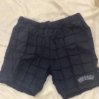 Supreme Reverse Patchwork Sweatshort "Black"
