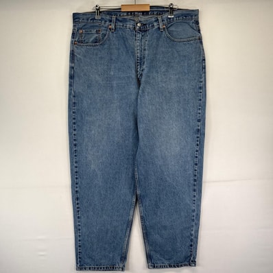 古着 リーバイス Levi's デニム パンツ テーパード 大きいサイズ バギー ジーパン w42 L32 ブルー系 メンズ