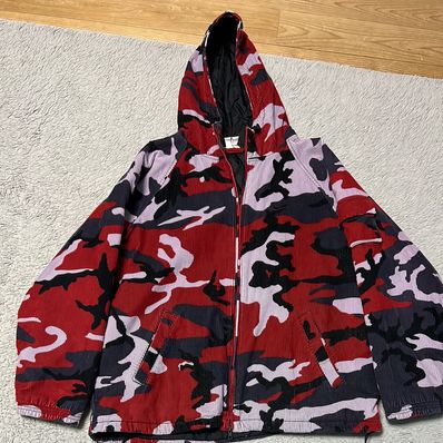 Supreme / Nike Arc Corduroy Hooded Jacket "Red Camo"